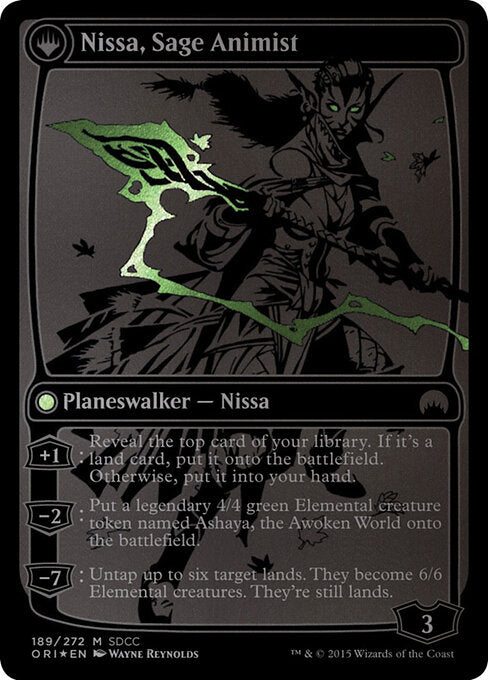 Nissa, Vastwood Seer (SDCC 2015 Exclusive) (189) [Media Promos] Reverse