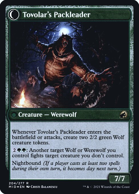 Tovolar's Huntmaster (204) [Prerelease Cards] Reverse