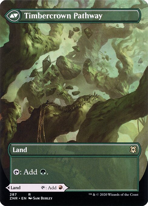 Cragcrown Pathway (Borderless) (287) [Zendikar Rising] [Borderless] Reverse