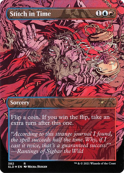 Stitch in Time (382) [Secret Lair Drop] [Borderless] Reverse