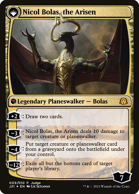 Nicol Bolas, the Ravager (9) [Judge Promos] Reverse