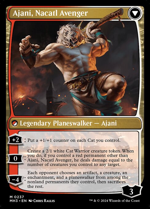 Ajani, Nacatl Pariah (237) [Modern Horizons 3] Reverse