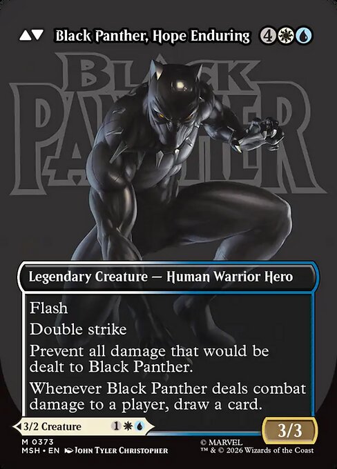 King T'Challa (Borderless) (0373) [Marvel Super Heroes] Reverse