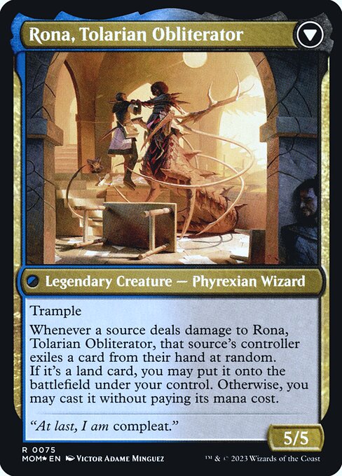 Rona, Herald of Invasion (75) [Prerelease Cards] Reverse