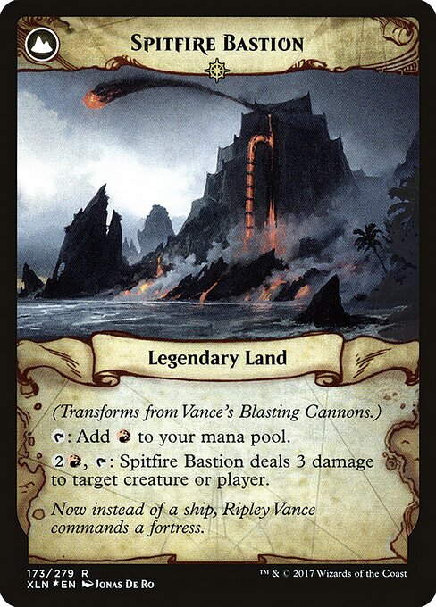 Vance's Blasting Cannons (173) [Prerelease Cards] Reverse