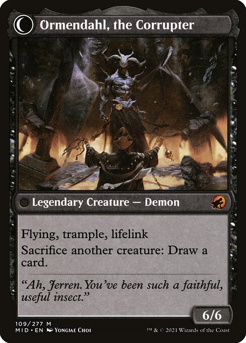 Jerren, Corrupted Bishop (109) [Innistrad: Midnight Hunt] Reverse