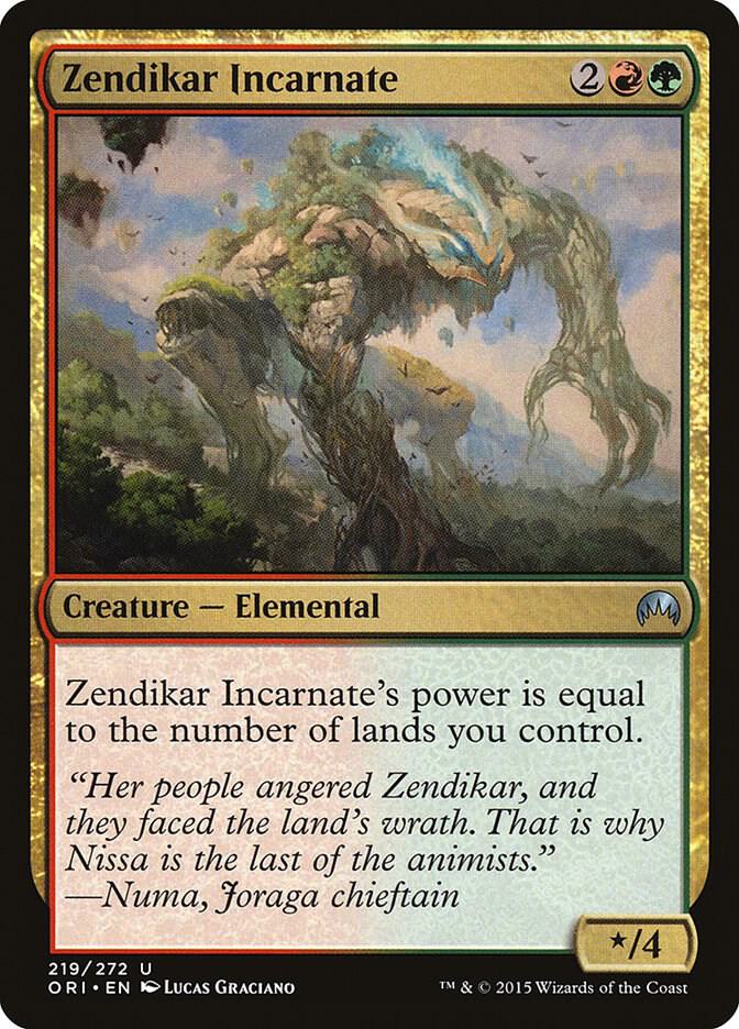 Zendikar Incarnate (219) [Magic Origins]