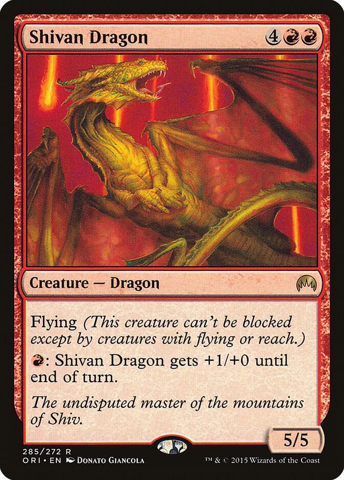 Shivan Dragon (285) [Magic Origins]