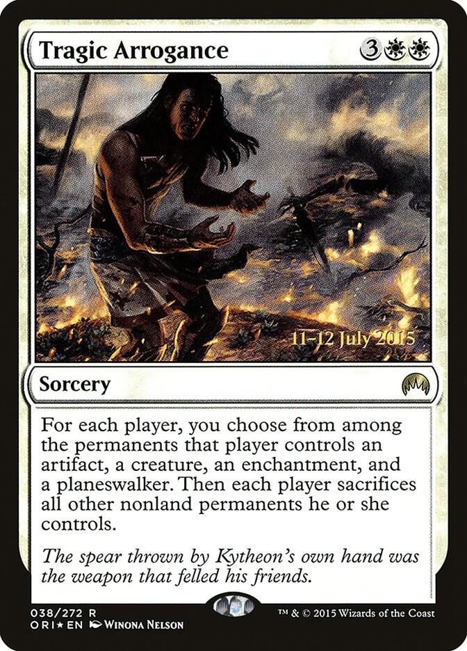 Tragic Arrogance (38) [Prerelease Cards]