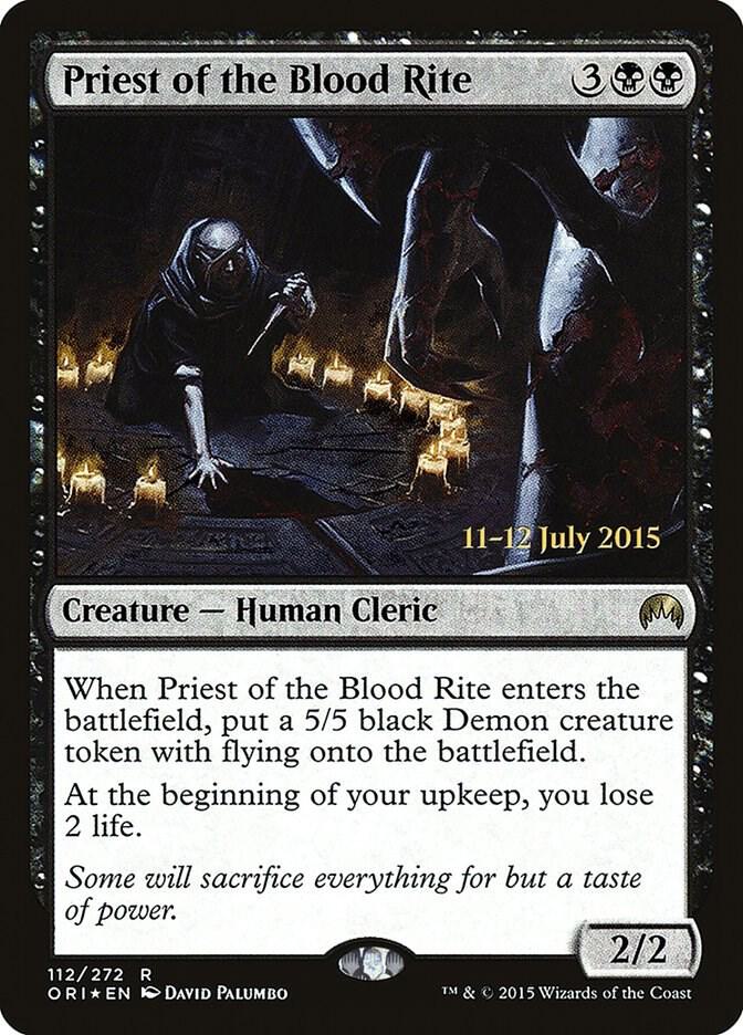 Priest of the Blood Rite (112) [Prerelease Cards]