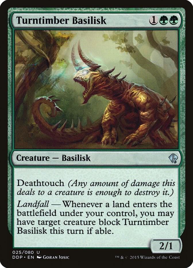 Turntimber Basilisk (25) [Duel Decks: Zendikar vs. Eldrazi]