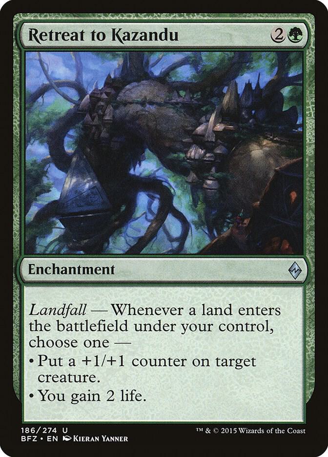 Retreat to Kazandu (186) [Battle for Zendikar]