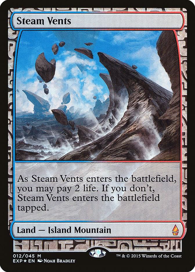 Steam Vents (12) [Zendikar Expeditions]