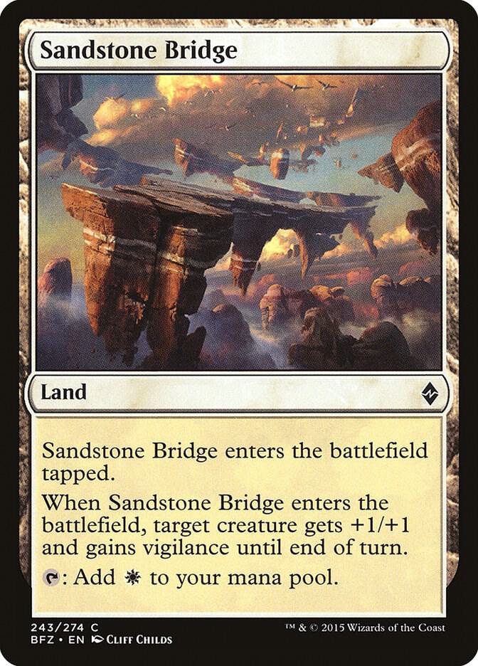 Sandstone Bridge (243) [Battle for Zendikar]