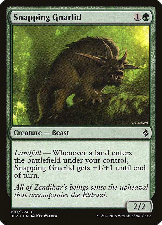 Snapping Gnarlid (190) [Battle for Zendikar]