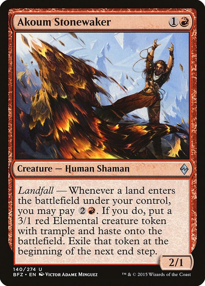 Akoum Stonewaker (140) [Battle for Zendikar]