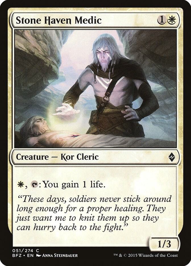 Stone Haven Medic (51) [Battle for Zendikar]