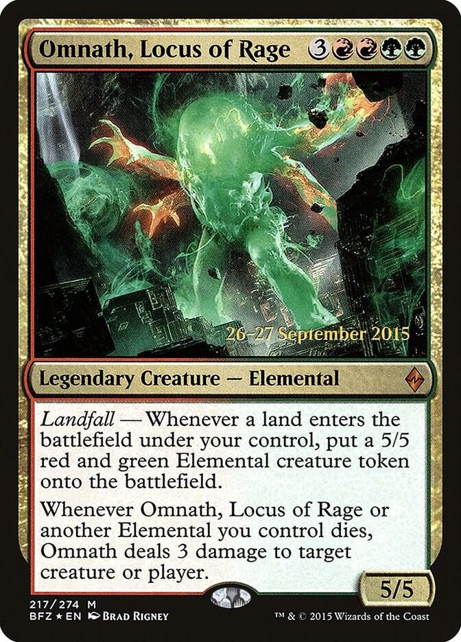 Omnath, Locus of Rage (217) [Prerelease Cards]