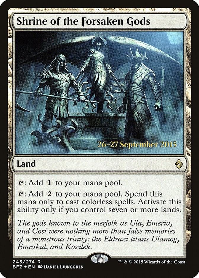 Shrine of the Forsaken Gods (245) [Prerelease Cards]
