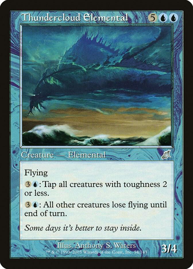 Thundercloud Elemental (54) [Scourge]