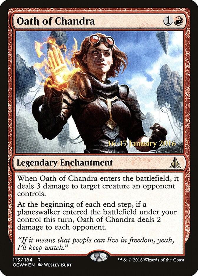 Oath of Chandra (113) [Prerelease Cards]