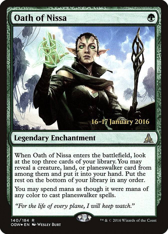 Oath of Nissa (140) [Prerelease Cards]