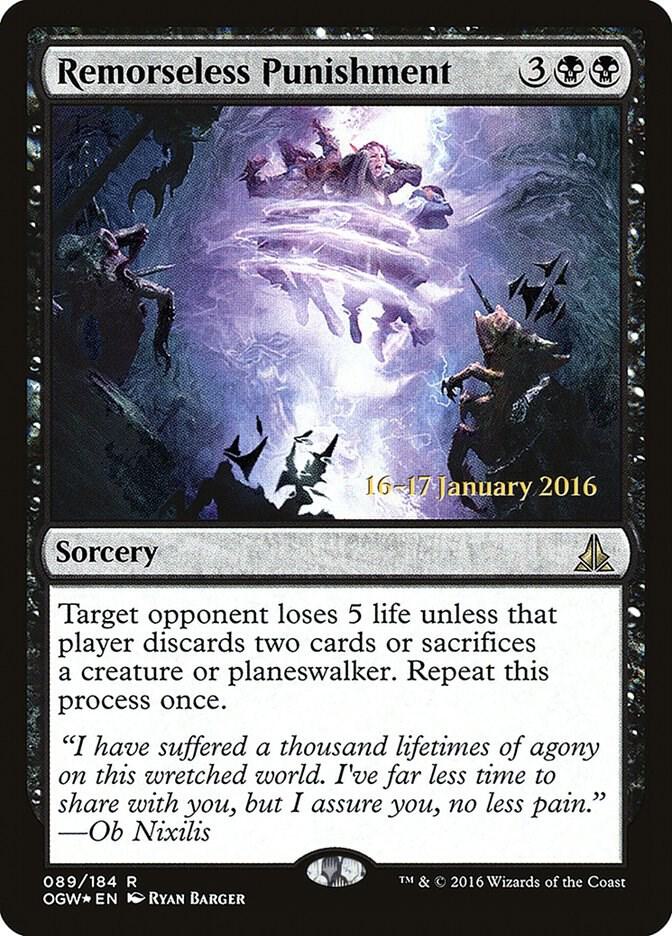 Remorseless Punishment (89) [Prerelease Cards]