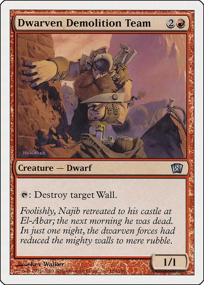 Dwarven Demolition Team (184) [Eighth Edition]