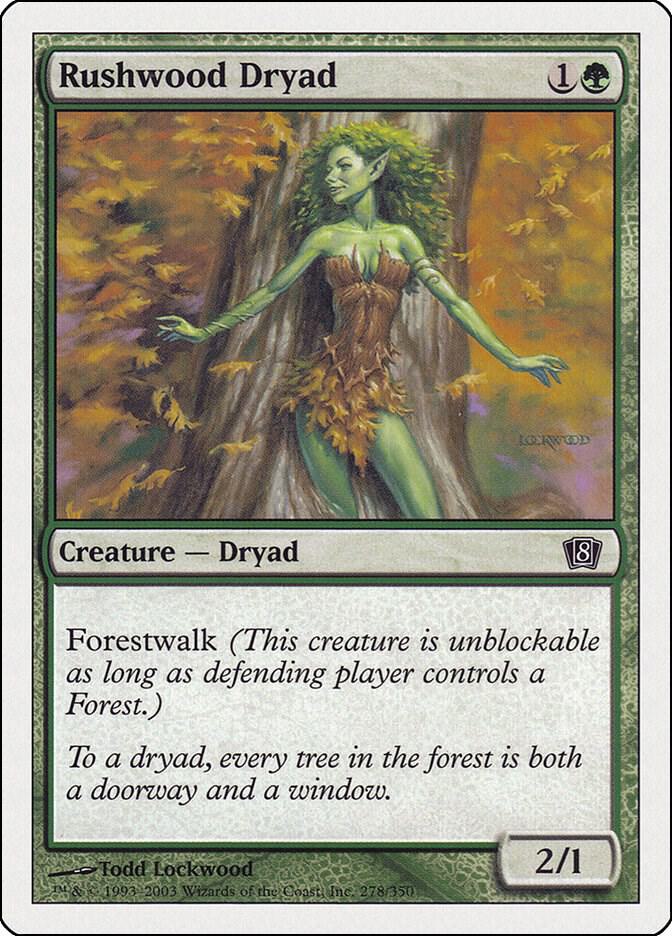 Rushwood Dryad (278) [Eighth Edition]