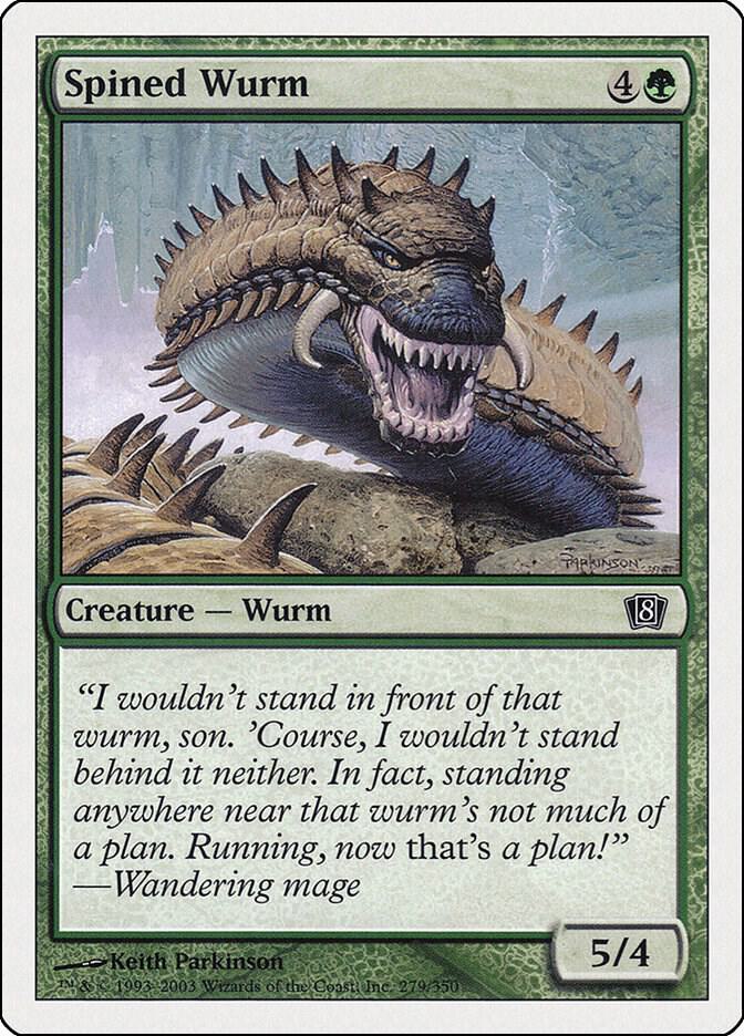 Spined Wurm (279) [Eighth Edition]
