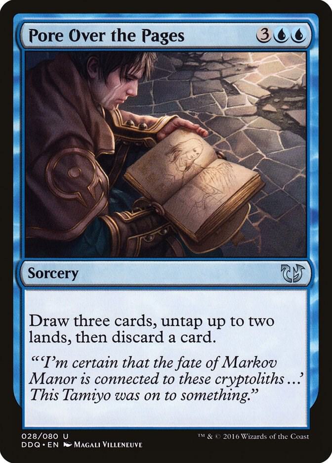 Pore Over the Pages (28) [Duel Decks: Blessed vs. Cursed]