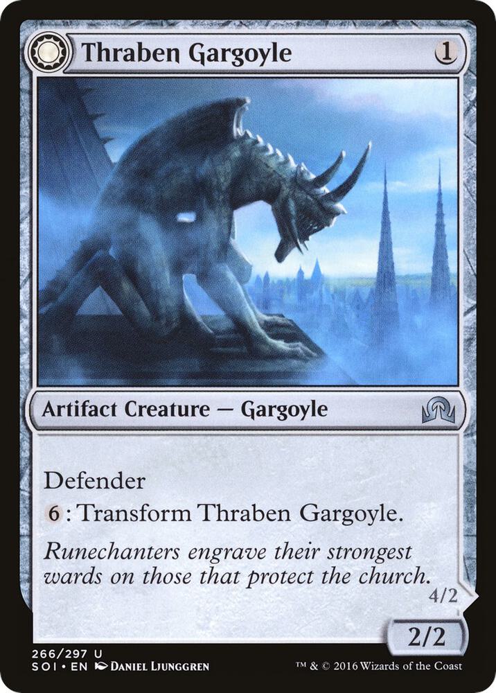 Thraben Gargoyle (266) [Shadows over Innistrad]