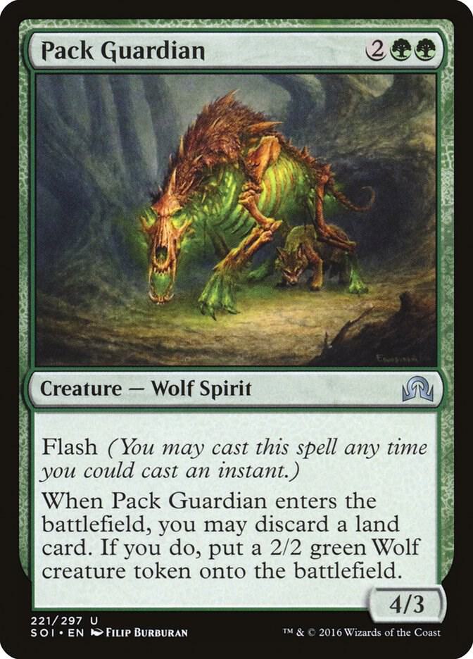 Pack Guardian (221) [Shadows over Innistrad]