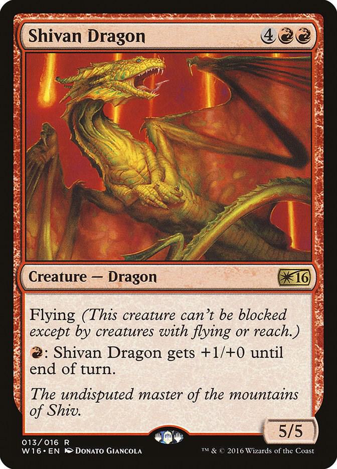 Shivan Dragon (13) [Welcome Deck 2016]