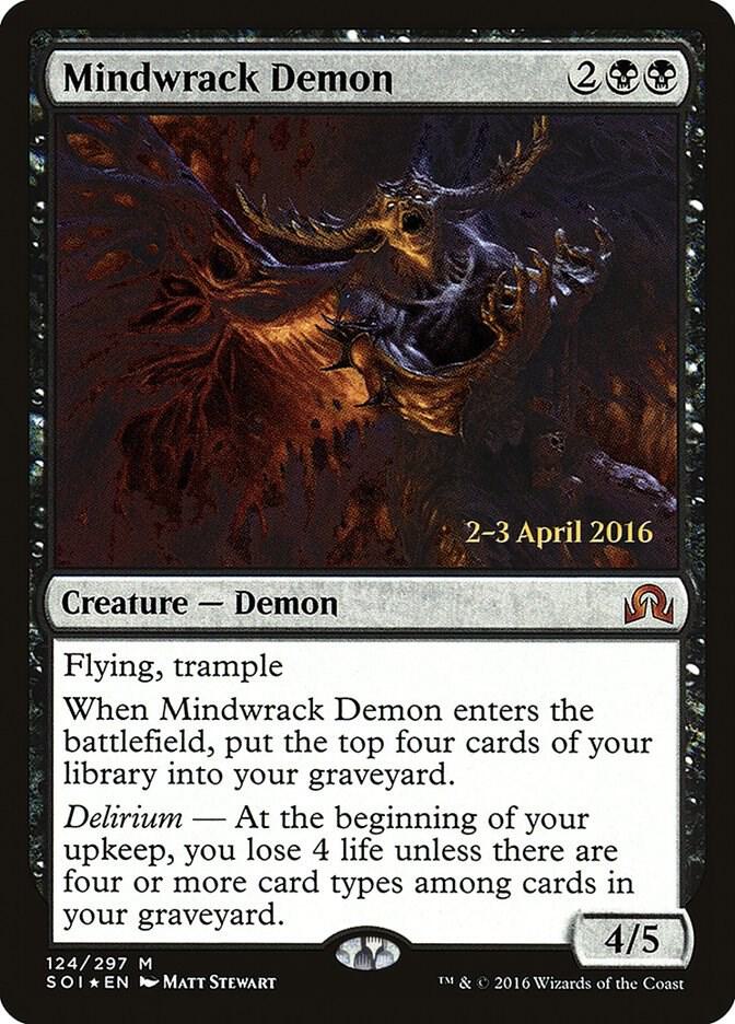 Mindwrack Demon (124) [Prerelease Cards]