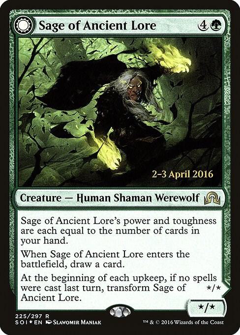 Sage of Ancient Lore (225) [Prerelease Cards]