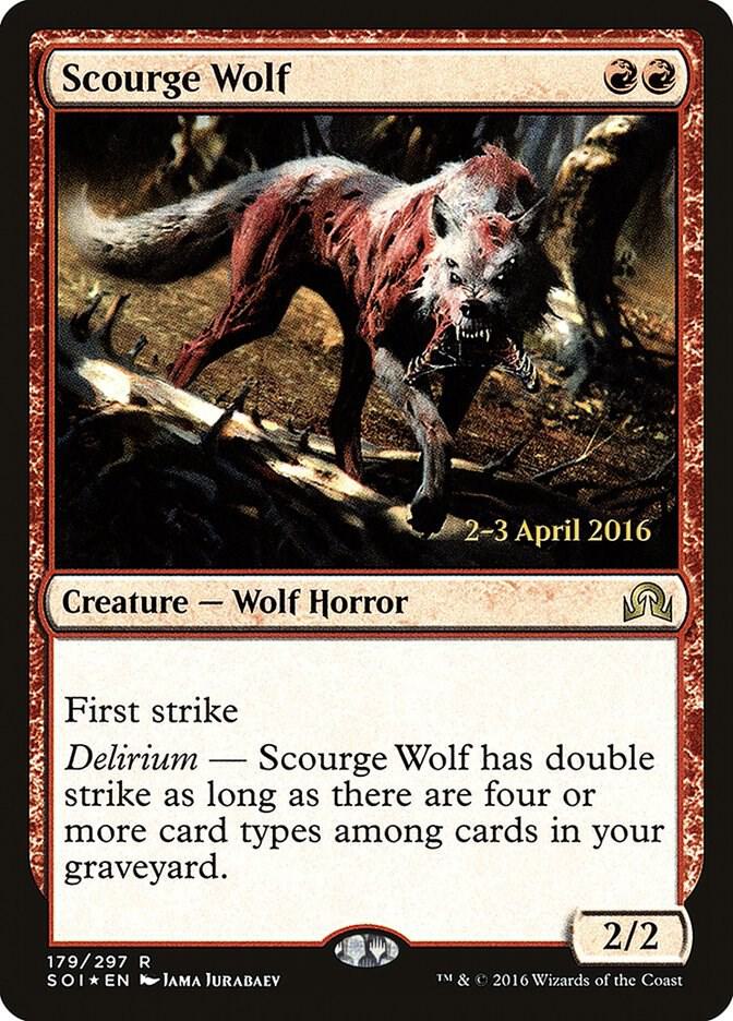 Scourge Wolf (179) [Prerelease Cards]
