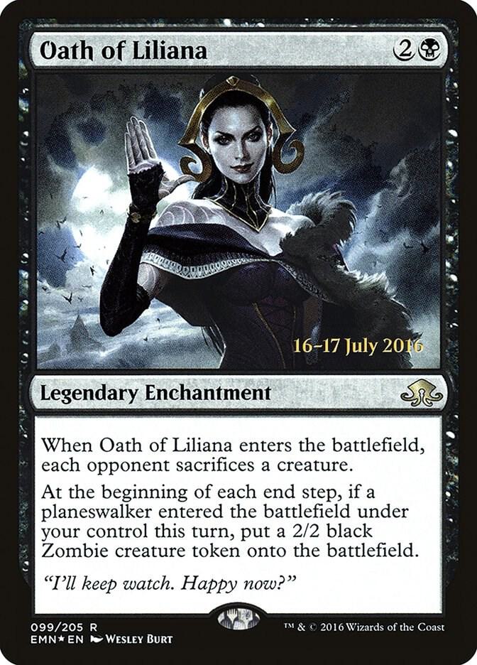 Oath of Liliana (99) [Prerelease Cards]
