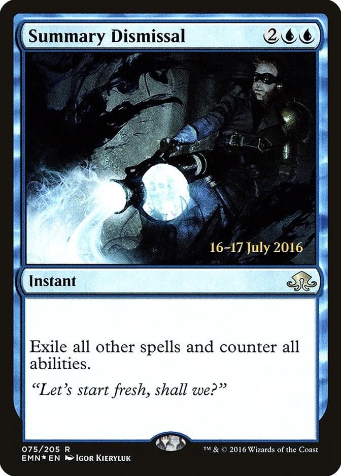 Summary Dismissal (75) [Prerelease Cards]