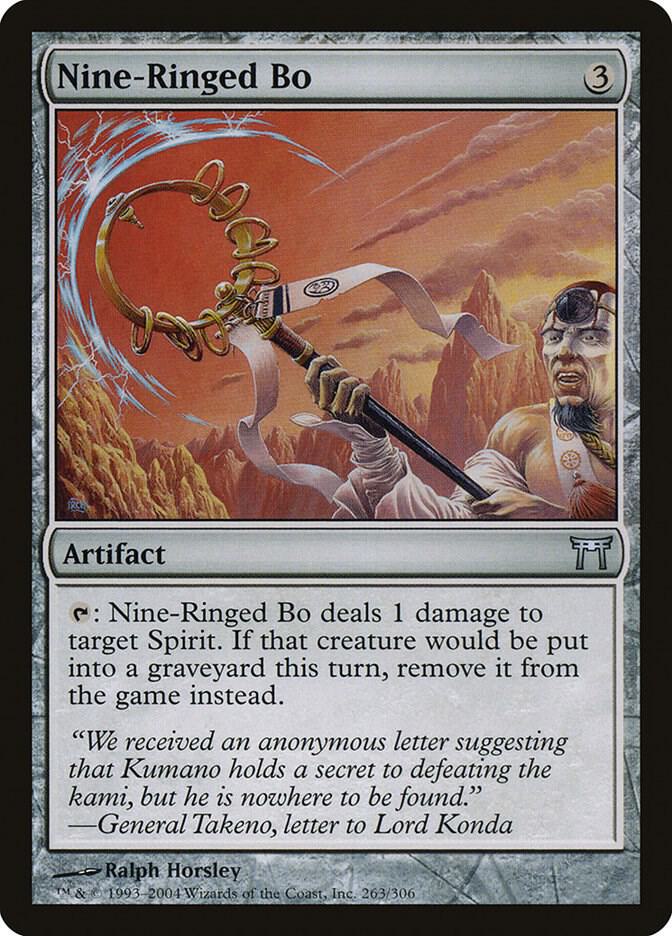 Nine-Ringed Bo (263) [Champions of Kamigawa]