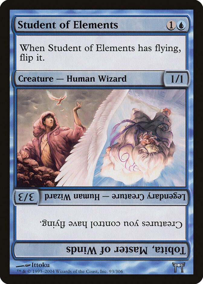Student of Elements // Tobita, Master of Winds (93) [Champions of Kamigawa]