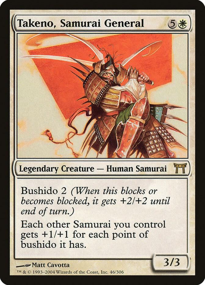 Takeno, Samurai General (46) [Champions of Kamigawa]