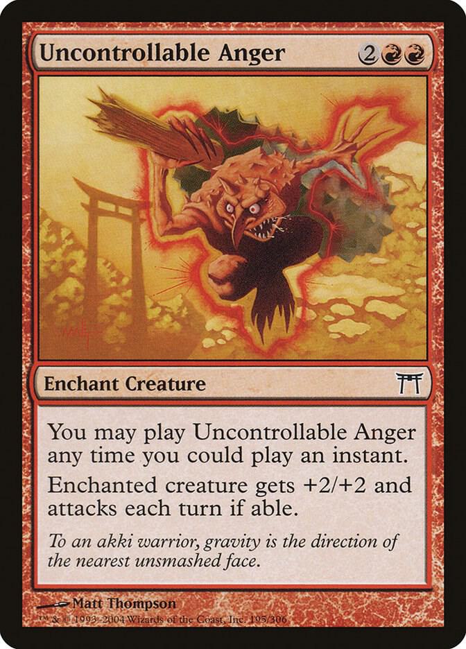Uncontrollable Anger (195) [Champions of Kamigawa]