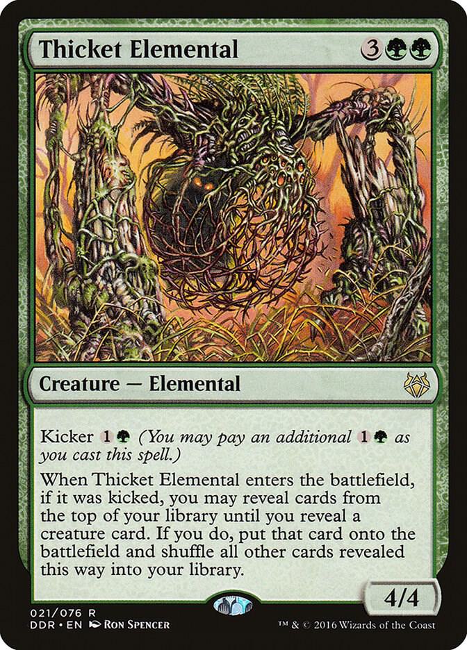 Thicket Elemental (21) [Duel Decks: Nissa vs. Ob Nixilis]