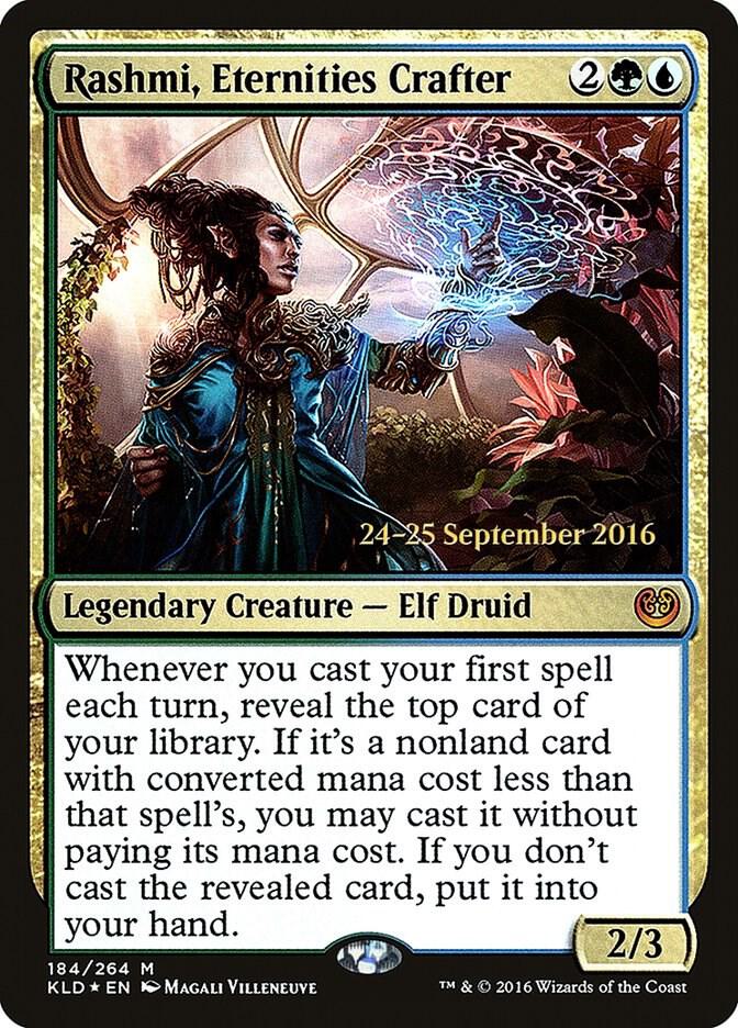 Rashmi, Eternities Crafter (184) [Prerelease Cards]