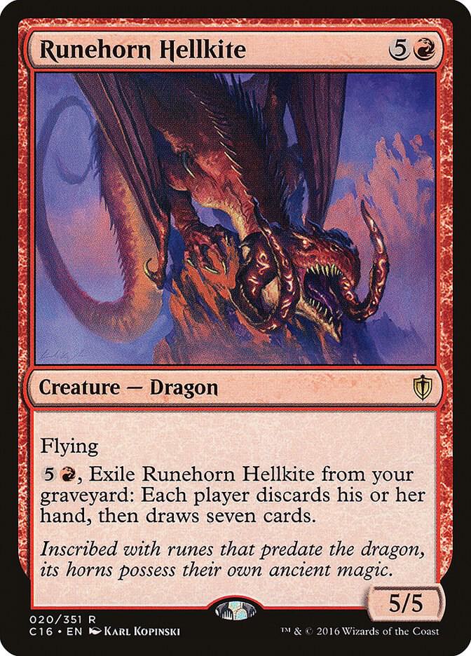 Runehorn Hellkite (20) [Commander 2016]