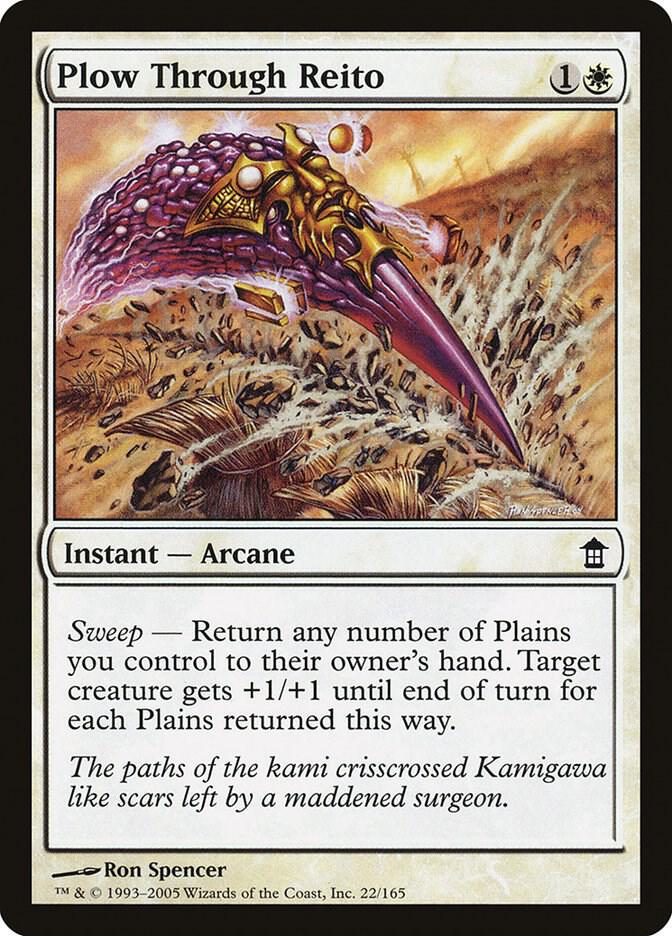 Plow Through Reito (22) [Saviors of Kamigawa]