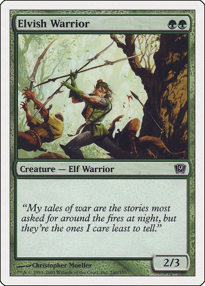 Elvish Warrior (240) [Ninth Edition]
