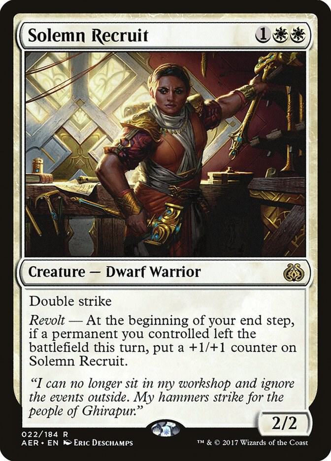 Solemn Recruit (22) [Aether Revolt]