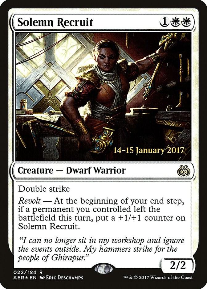 Solemn Recruit (22) [Prerelease Cards]